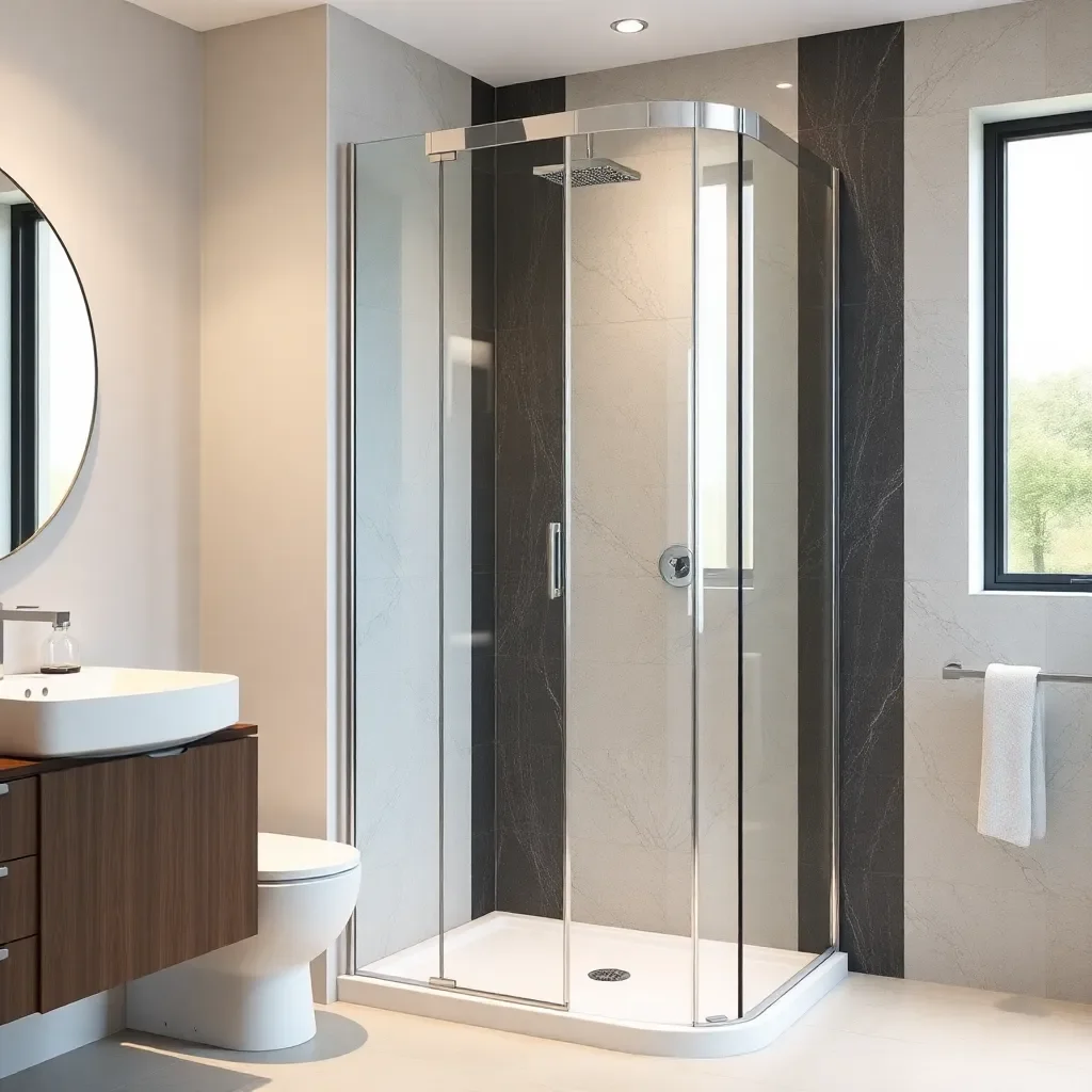Walk-in-Dusche im kleinen Bad modernisieren