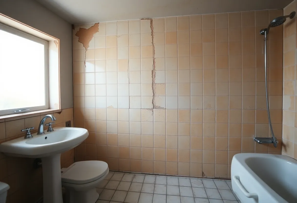 Wasserschaden im Badezimmer prüfen lassen