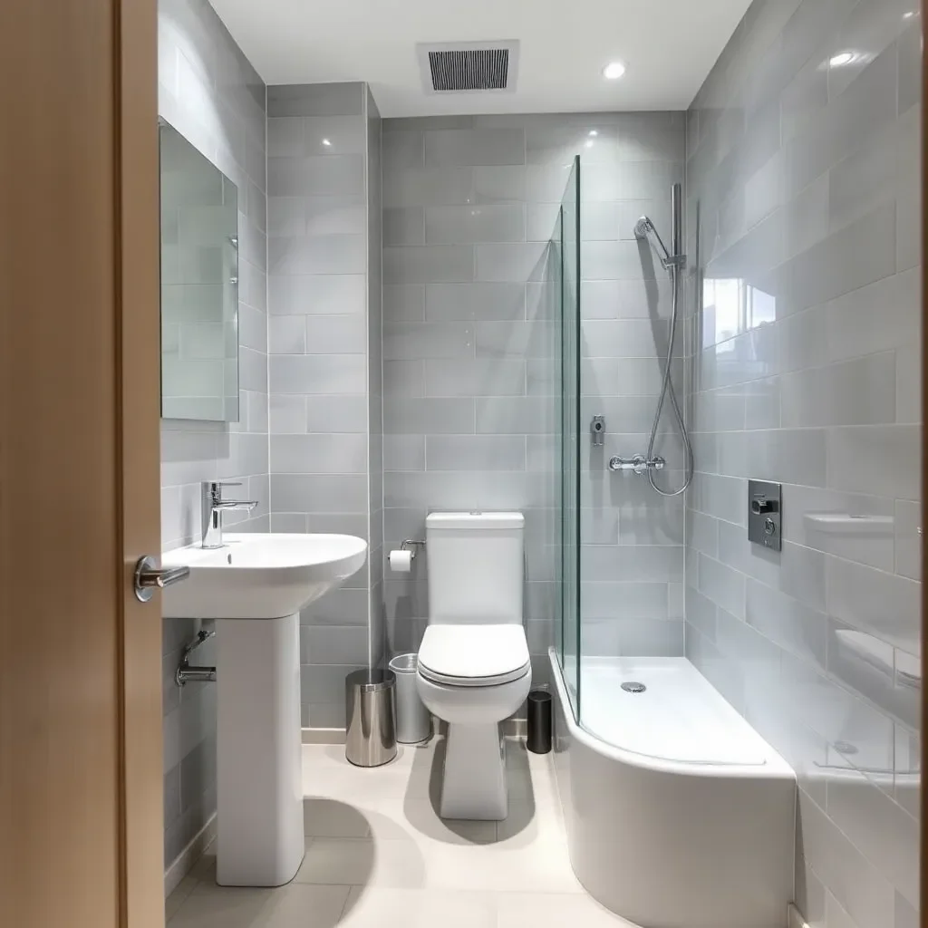 Kleines Badezimmer in Mühlheim vollständig erneuert
