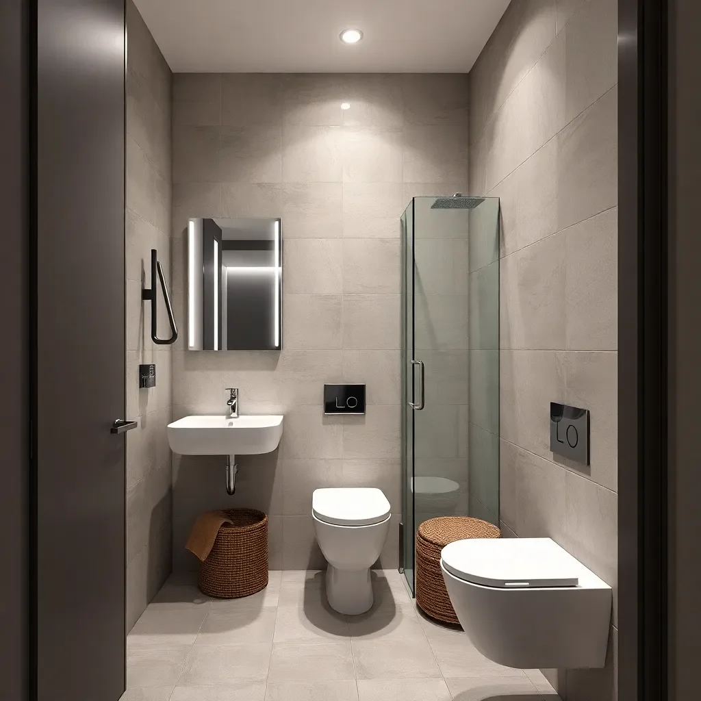 Kompaktes Badezimmer in Pfungstadt vollständig modernisiert